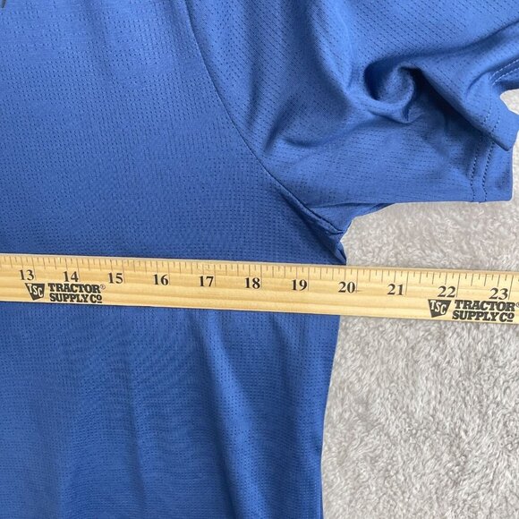 NEW Spyder Active Men's M Blue Short Sleeve Performance T-Shirt Polyester g32 - Picture 4 of 7